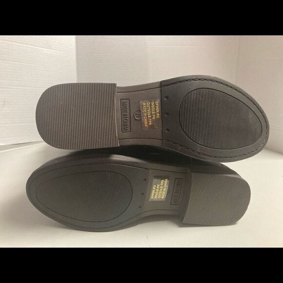 JG Women’s Riding Boots, Black,Sz 7.5, fur on inside, Inside zipper,buckle - Picture 10 of 13